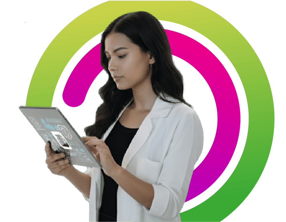 Mujer con tablet